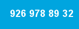 926 978 89 32 926 978 89 32